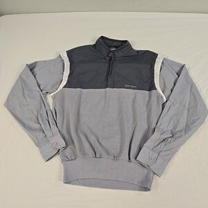 Vintage Sergio Valente 80's Snap Sleeve Shirt Size Small Gray